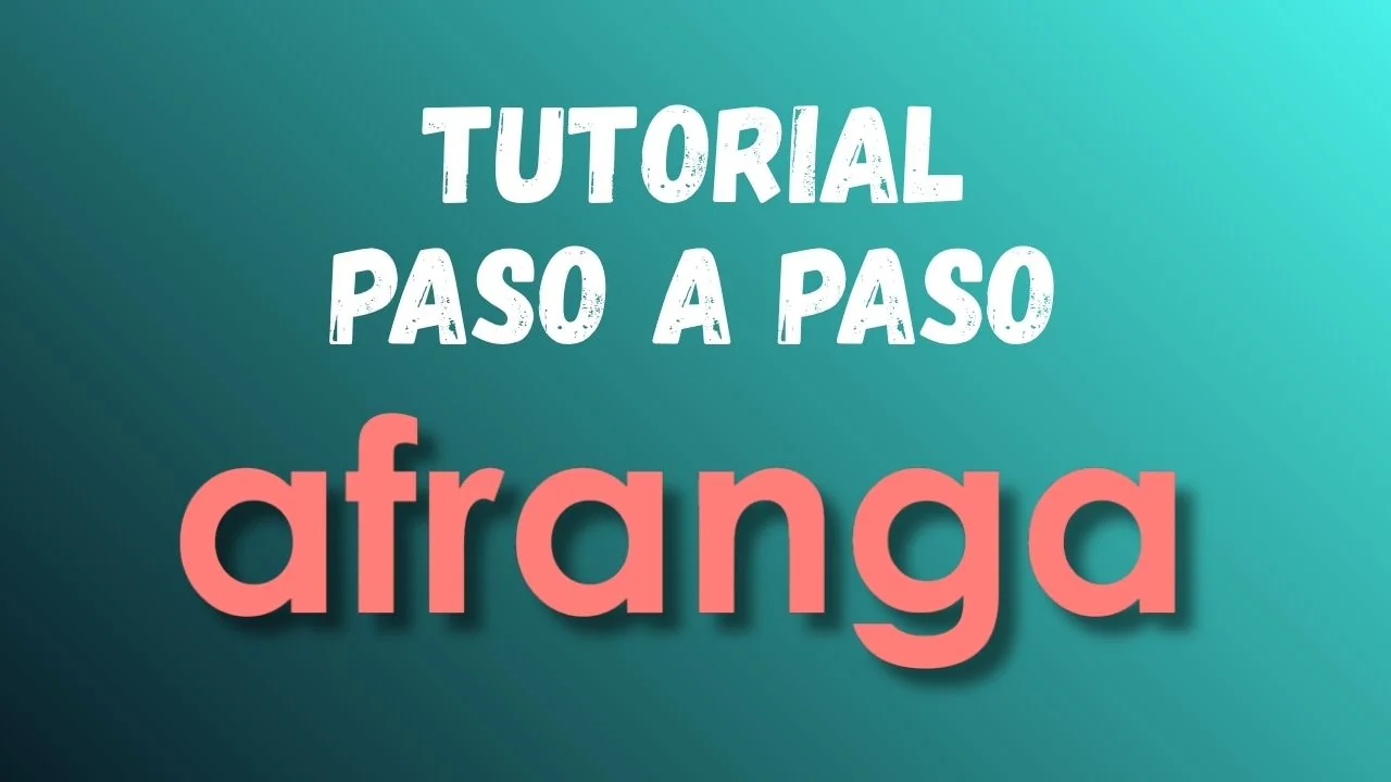 Portada del tutorial paso a paso para invertir en Afranga, con el logotipo de la plataforma