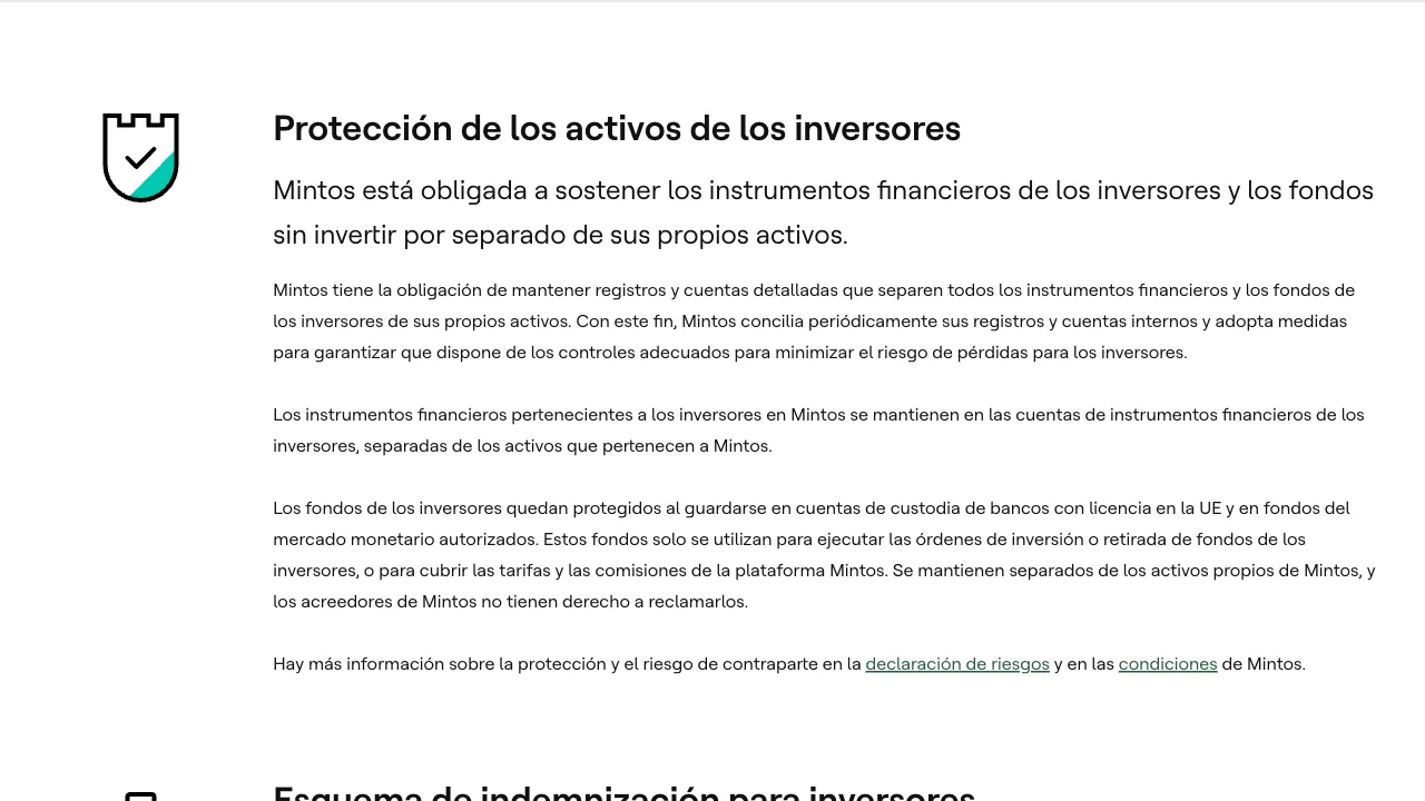 Mintos con protección de activos: cuentas segregadas, esquema de indemnización y licencia MiFID II