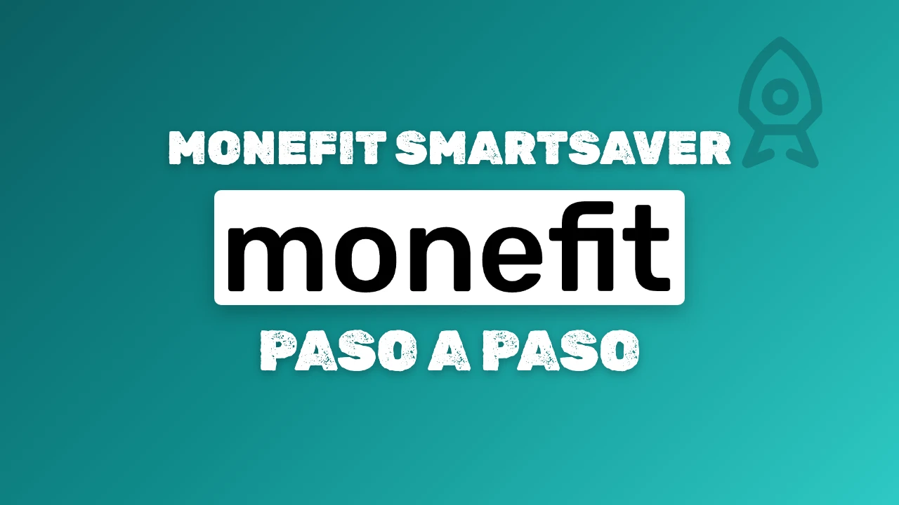 Portada de Monefit SmartSaver paso a paso con el logotipo de Monefit